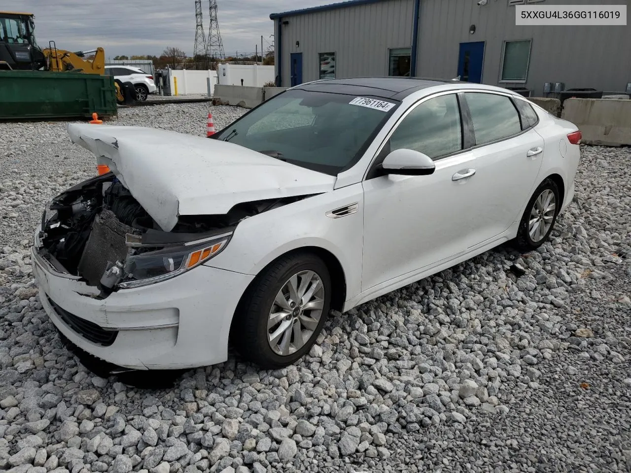 2016 Kia Optima Ex VIN: 5XXGU4L36GG116019 Lot: 77961164