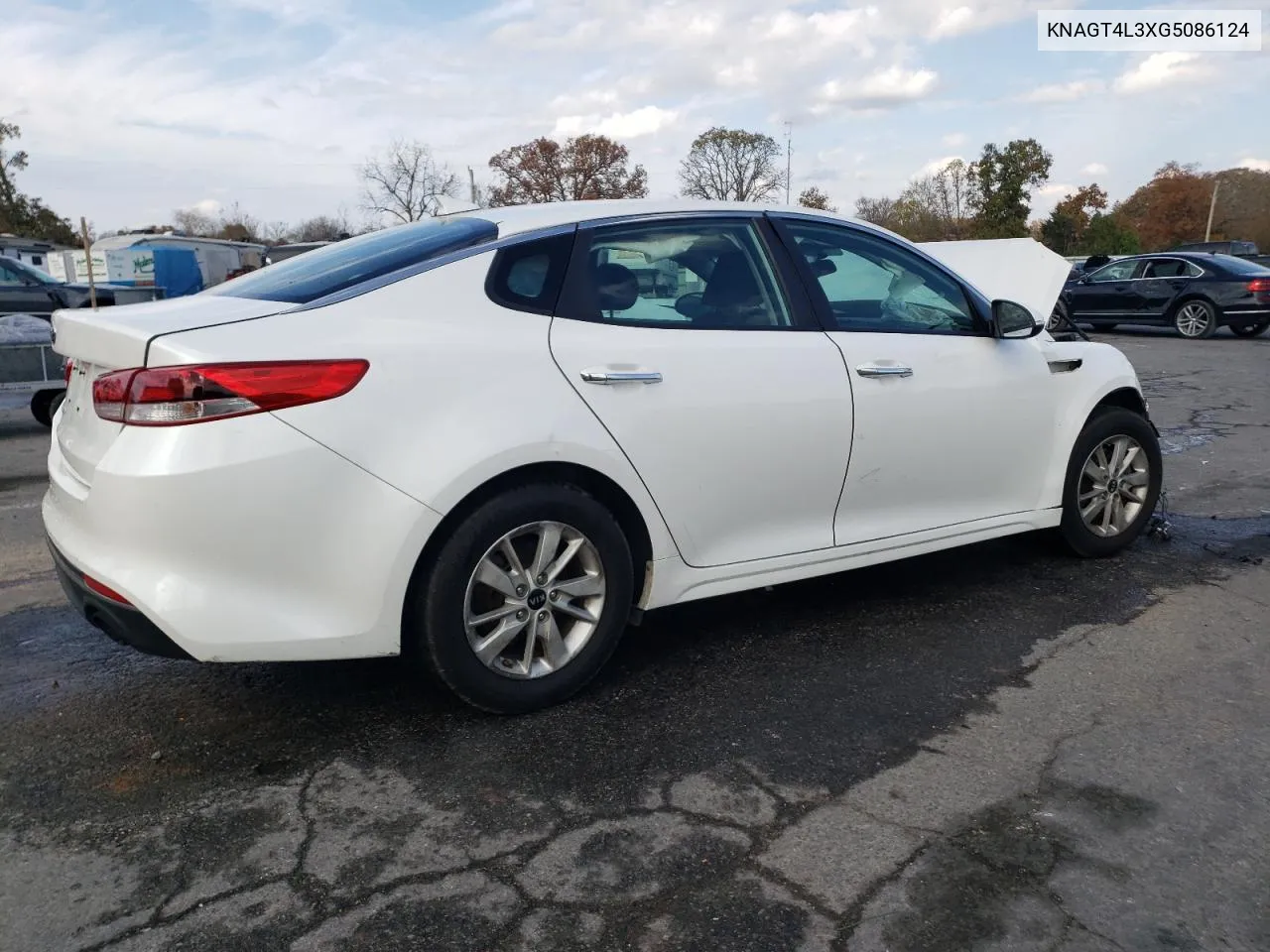 2016 Kia Optima Lx VIN: KNAGT4L3XG5086124 Lot: 78036964