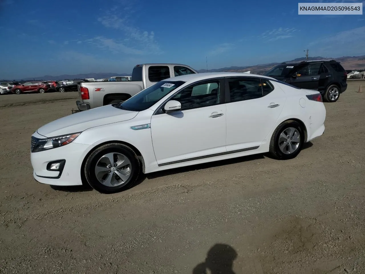 2016 Kia Optima Hybrid VIN: KNAGM4AD2G5096543 Lot: 78054664