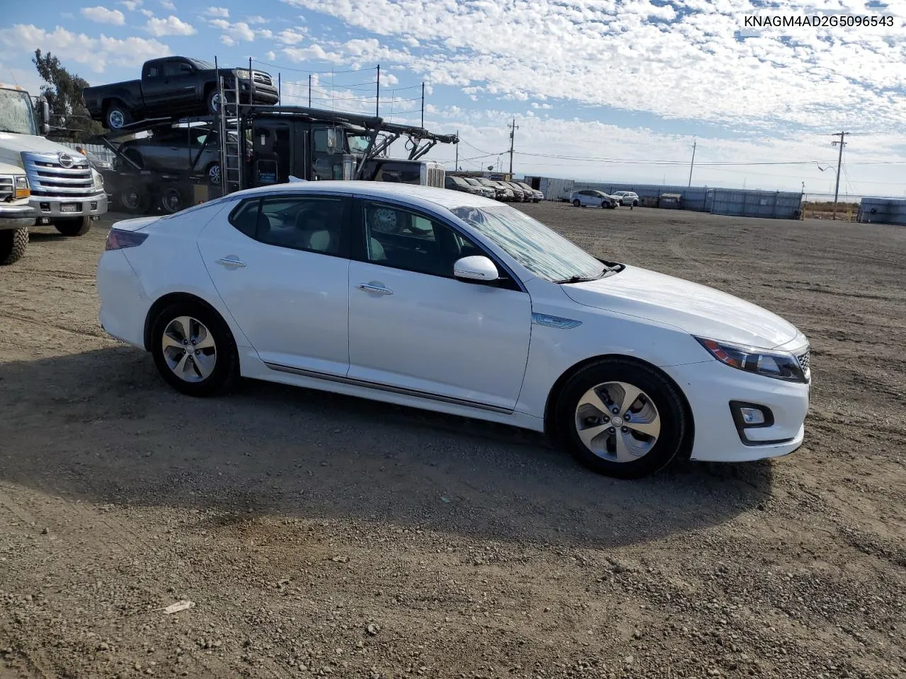 2016 Kia Optima Hybrid VIN: KNAGM4AD2G5096543 Lot: 78054664