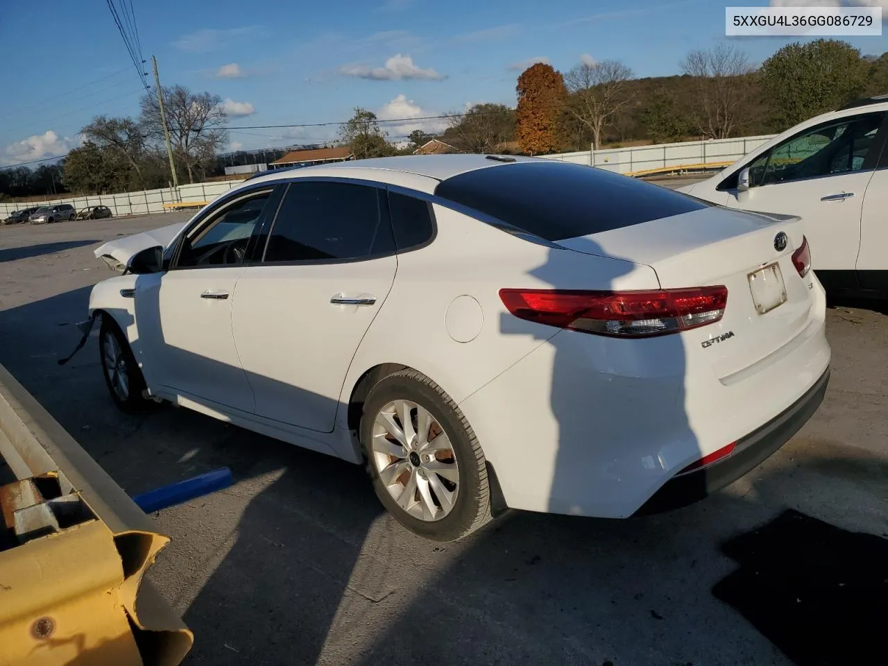 2016 Kia Optima Ex VIN: 5XXGU4L36GG086729 Lot: 78446414