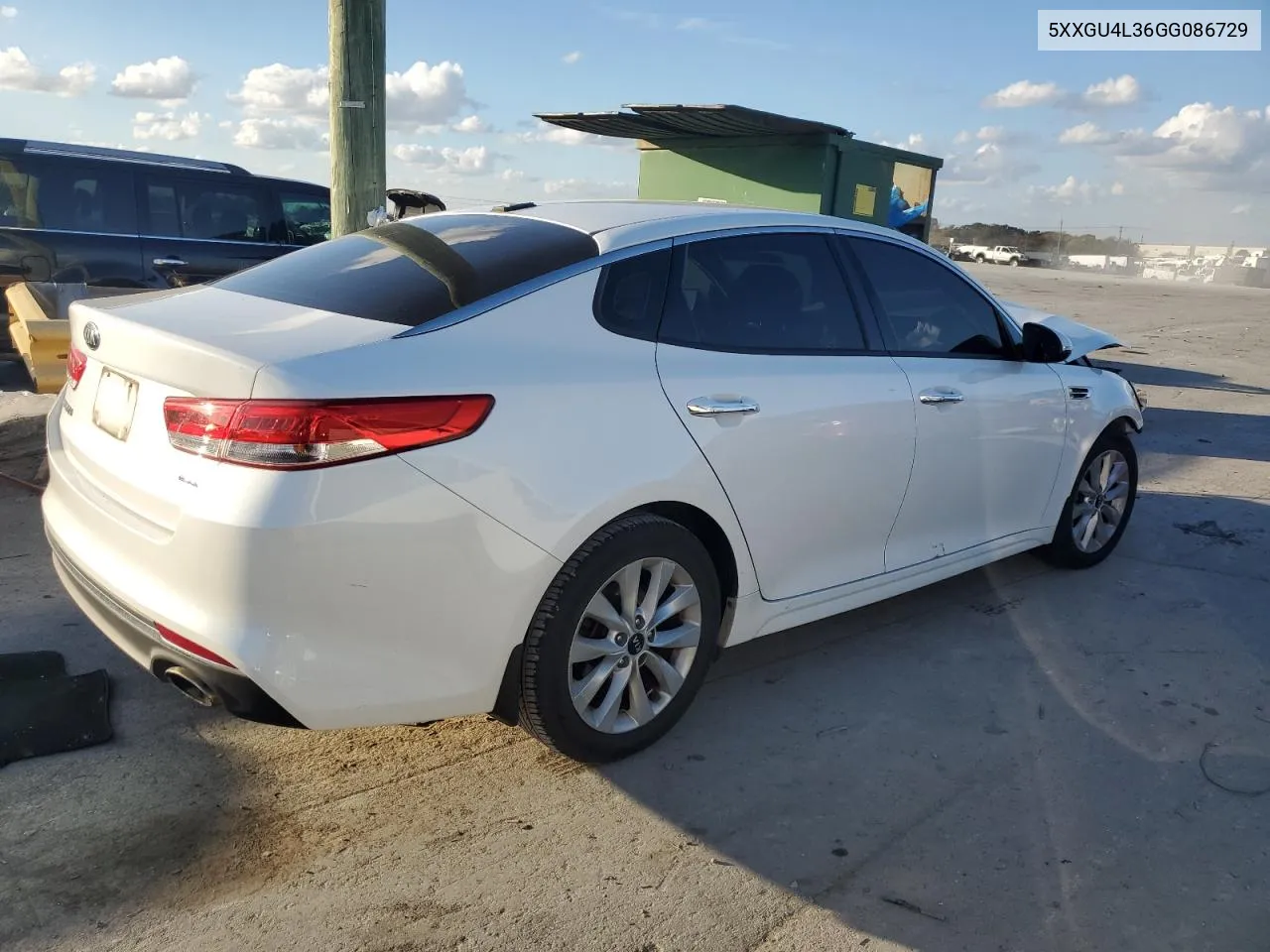 2016 Kia Optima Ex VIN: 5XXGU4L36GG086729 Lot: 78446414