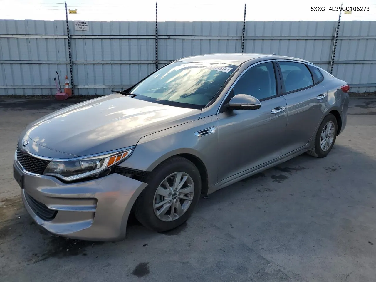 2016 Kia Optima Lx VIN: 5XXGT4L39GG106278 Lot: 78701574