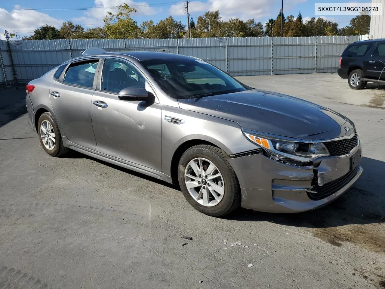 2016 Kia Optima Lx VIN: 5XXGT4L39GG106278 Lot: 78701574