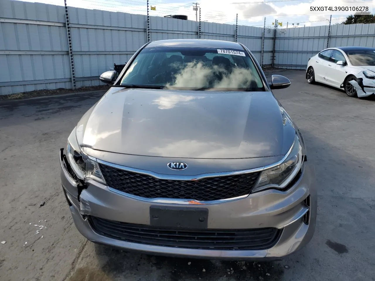 2016 Kia Optima Lx VIN: 5XXGT4L39GG106278 Lot: 78701574