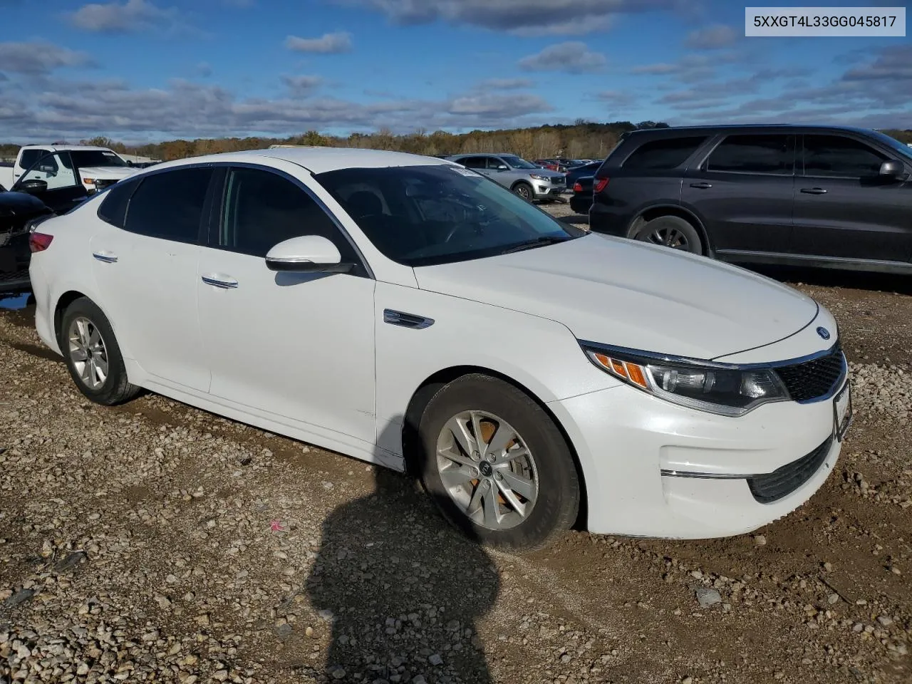 2016 Kia Optima Lx VIN: 5XXGT4L33GG045817 Lot: 78796014