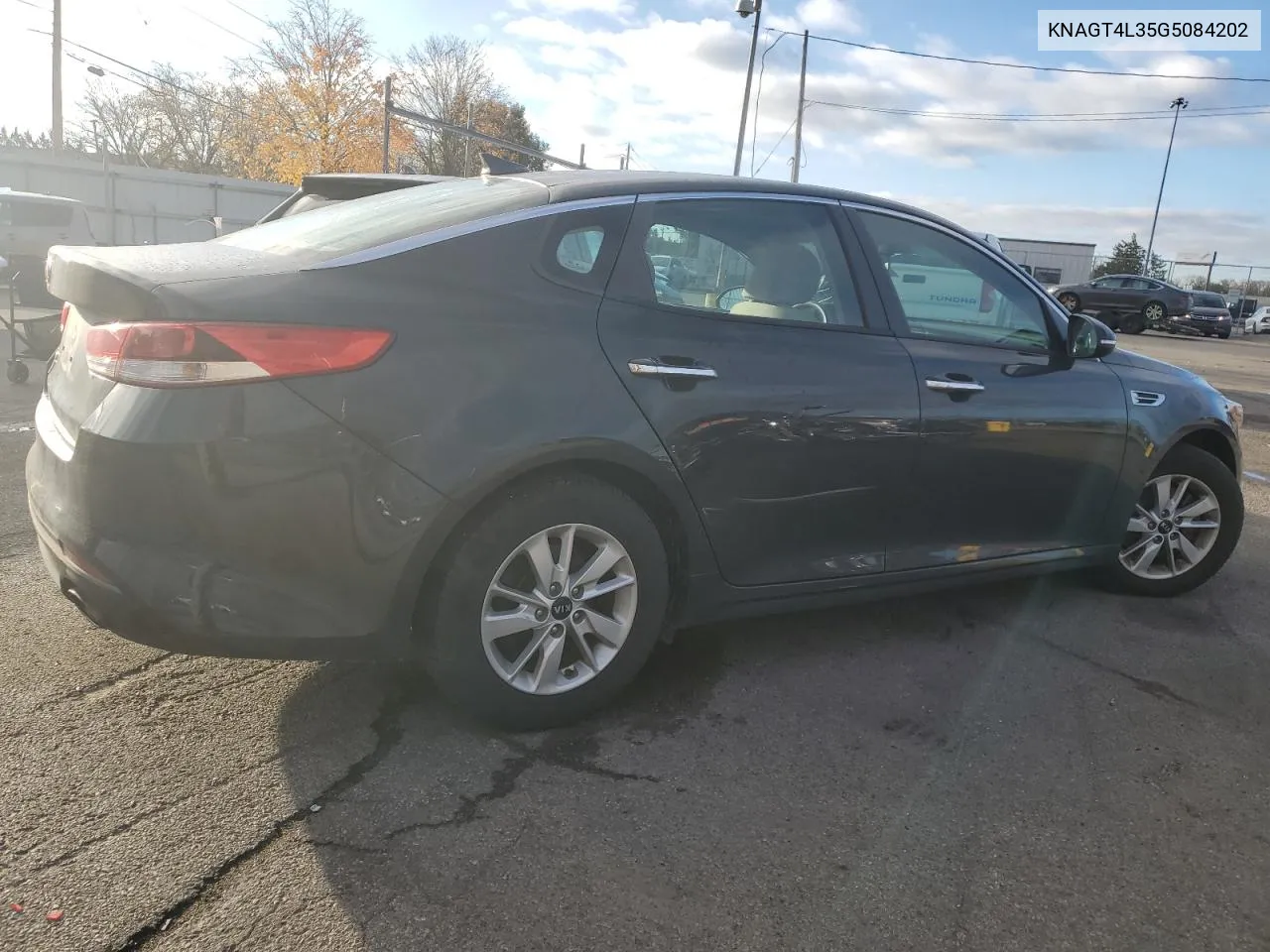 2016 Kia Optima Lx VIN: KNAGT4L35G5084202 Lot: 79004294