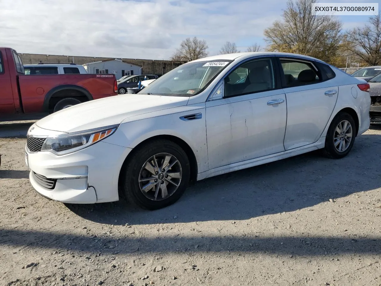 2016 Kia Optima Lx VIN: 5XXGT4L37GG080974 Lot: 79054244