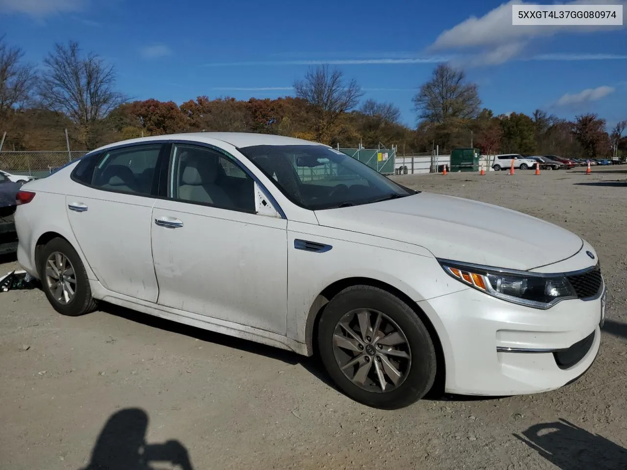 2016 Kia Optima Lx VIN: 5XXGT4L37GG080974 Lot: 79054244