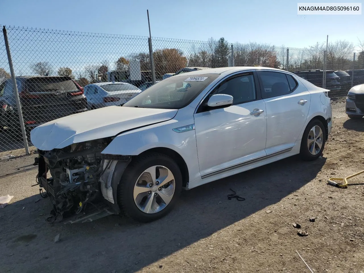 2016 Kia Optima Hybrid VIN: KNAGM4AD8G5096160 Lot: 79064524