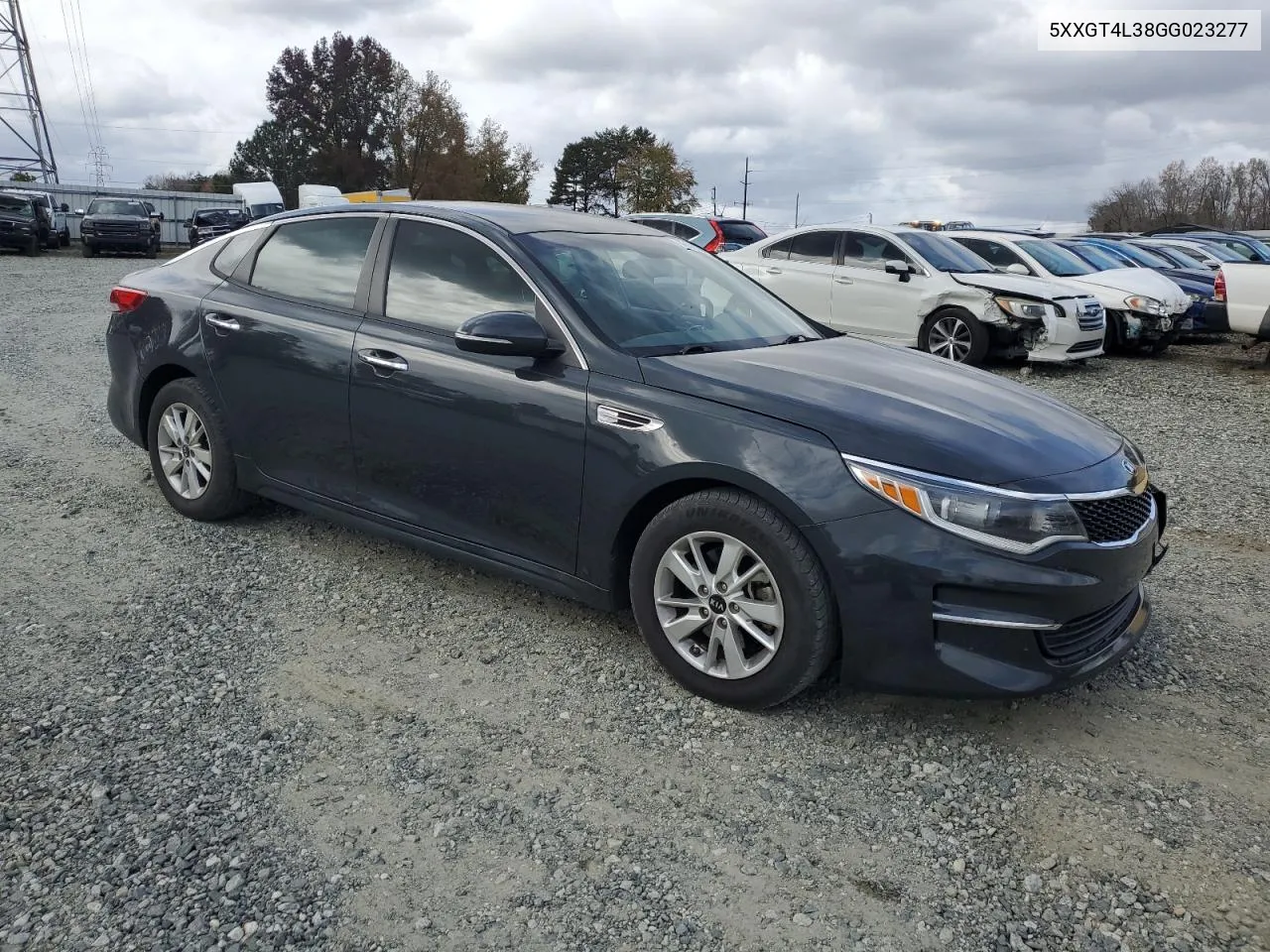 2016 Kia Optima Lx VIN: 5XXGT4L38GG023277 Lot: 79147244