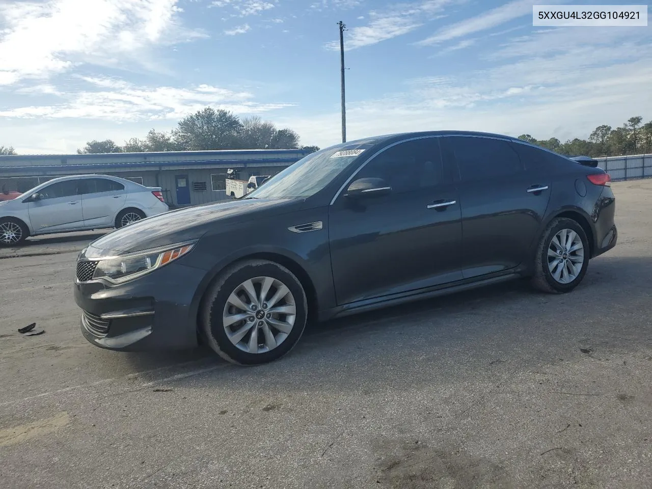 2016 Kia Optima Ex VIN: 5XXGU4L32GG104921 Lot: 79288084