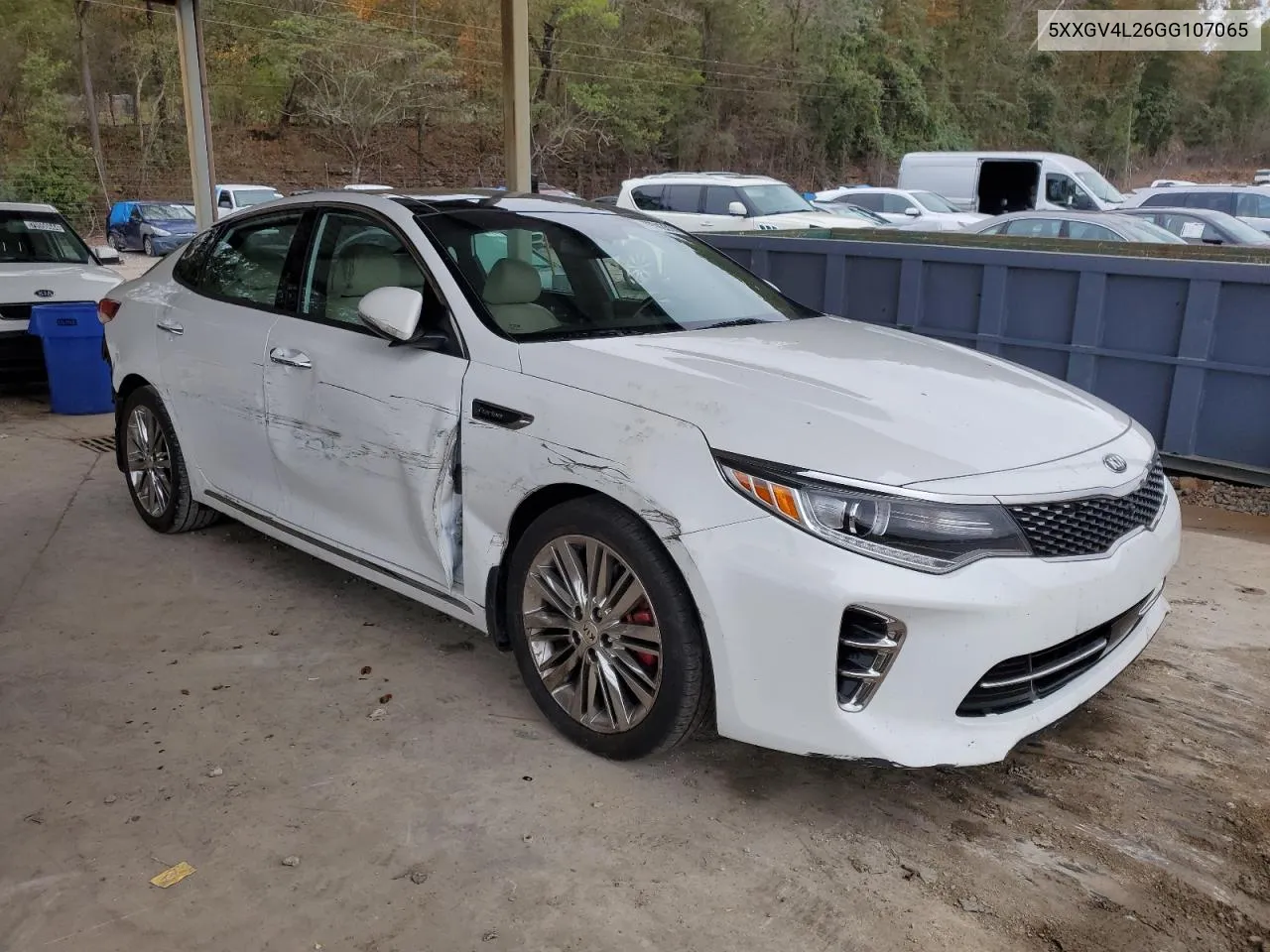 2016 Kia Optima Sxl VIN: 5XXGV4L26GG107065 Lot: 79343314