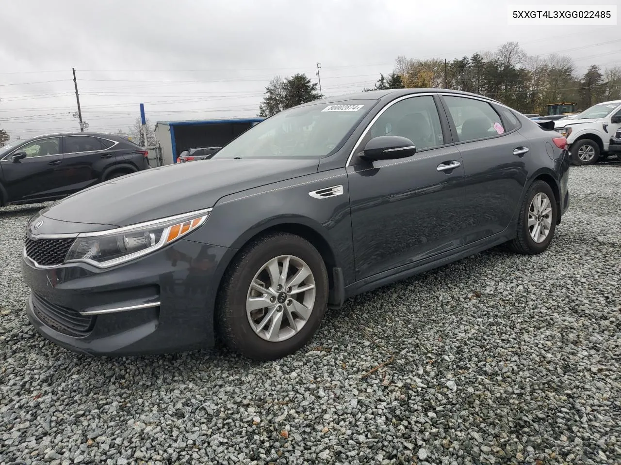 2016 Kia Optima Lx VIN: 5XXGT4L3XGG022485 Lot: 80002874