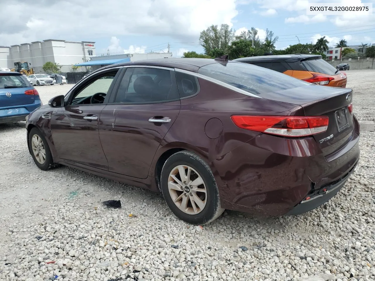 2016 Kia Optima Lx VIN: 5XXGT4L32GG028975 Lot: 80676444