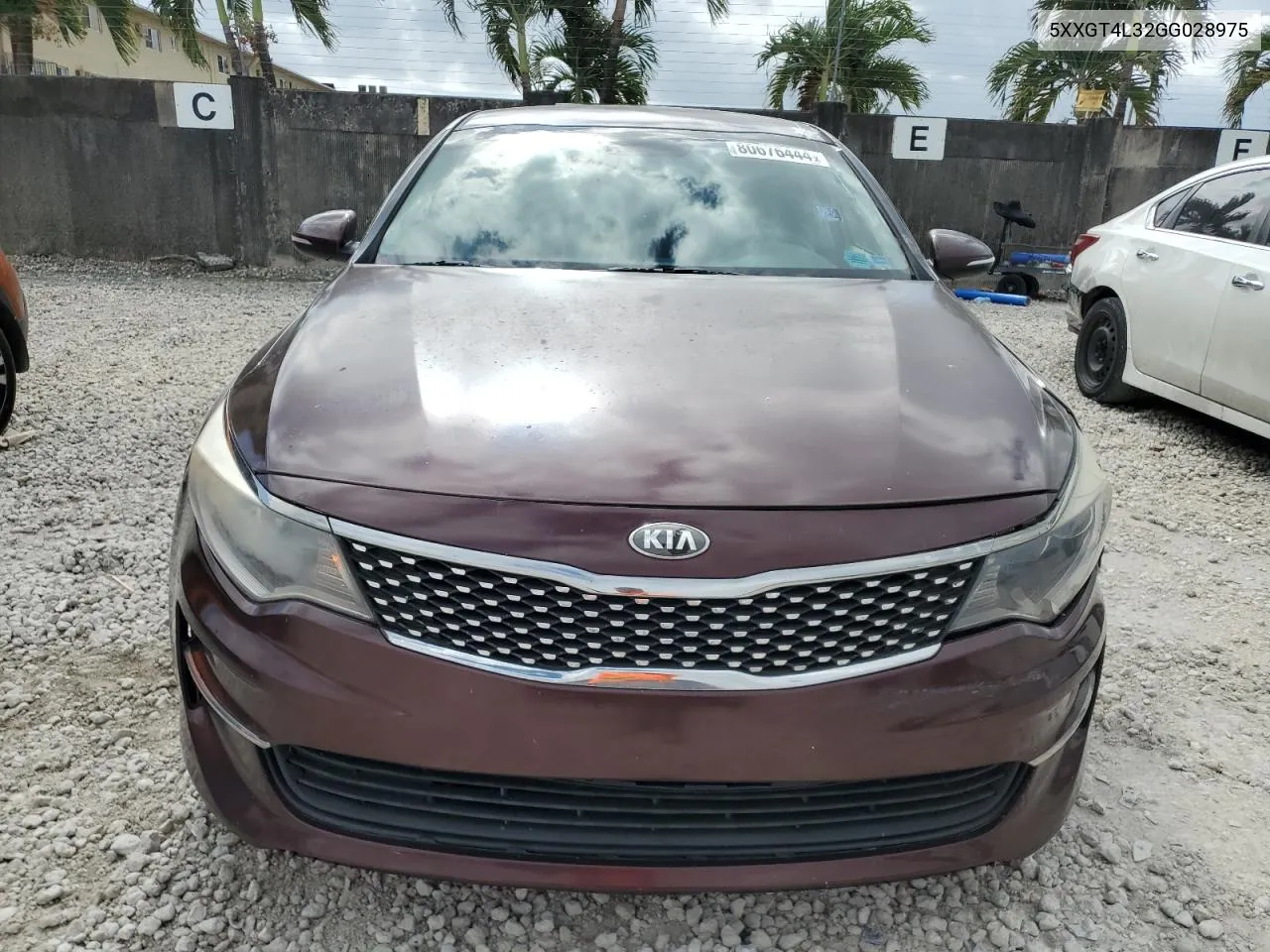 2016 Kia Optima Lx VIN: 5XXGT4L32GG028975 Lot: 80676444