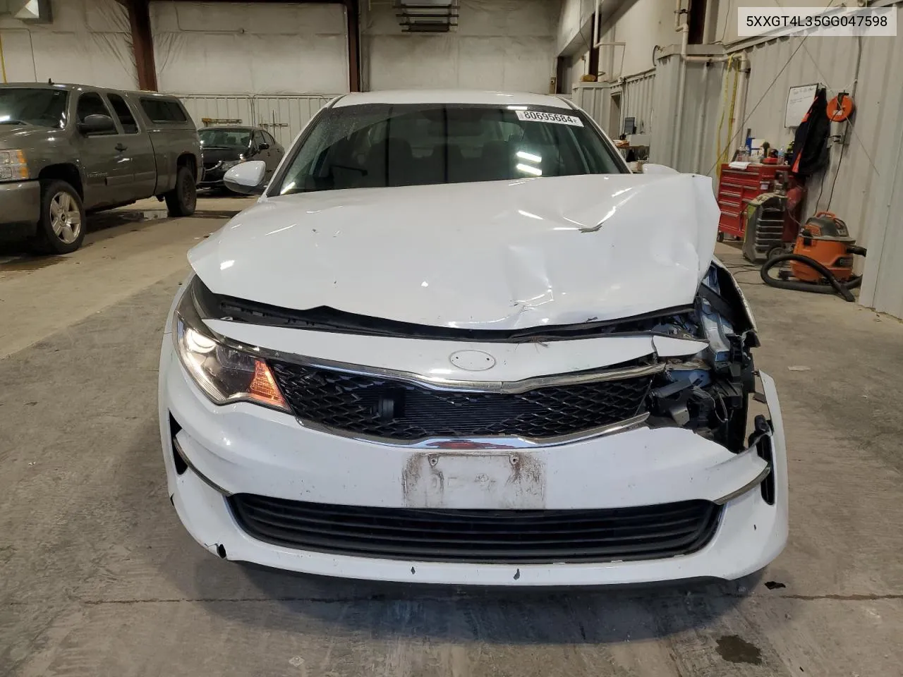 2016 Kia Optima Lx VIN: 5XXGT4L35GG047598 Lot: 80695684