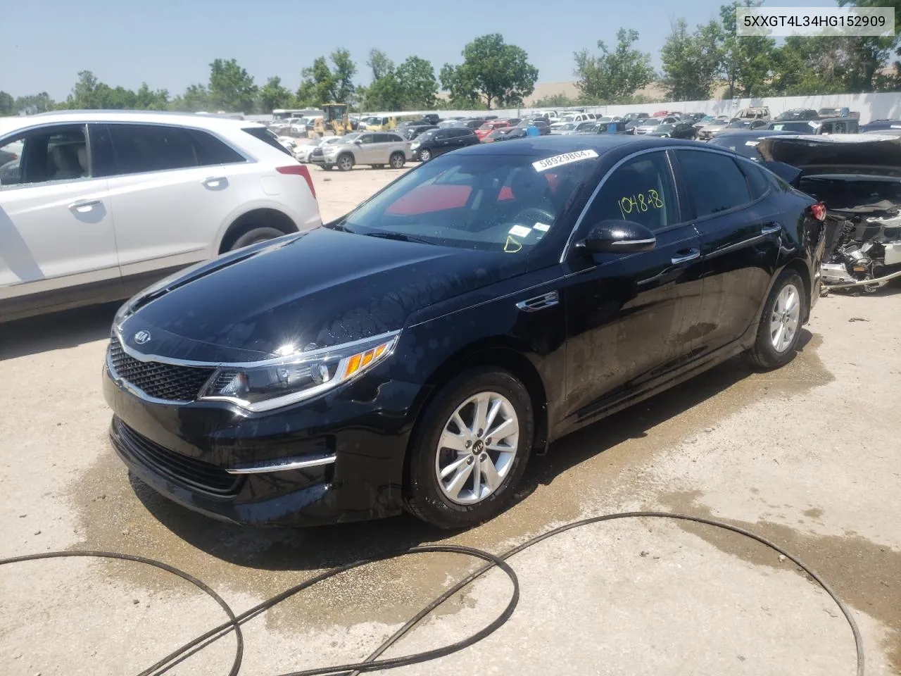 2017 Kia Optima Lx VIN: 5XXGT4L34HG152909 Lot: 58929804