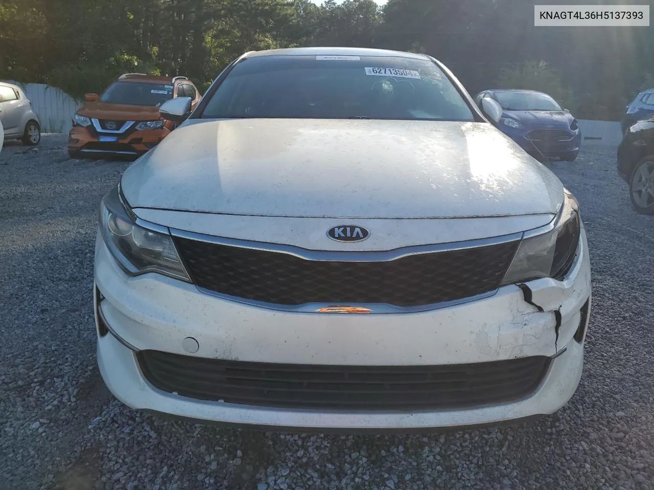 2017 Kia Optima Lx VIN: KNAGT4L36H5137393 Lot: 62713504