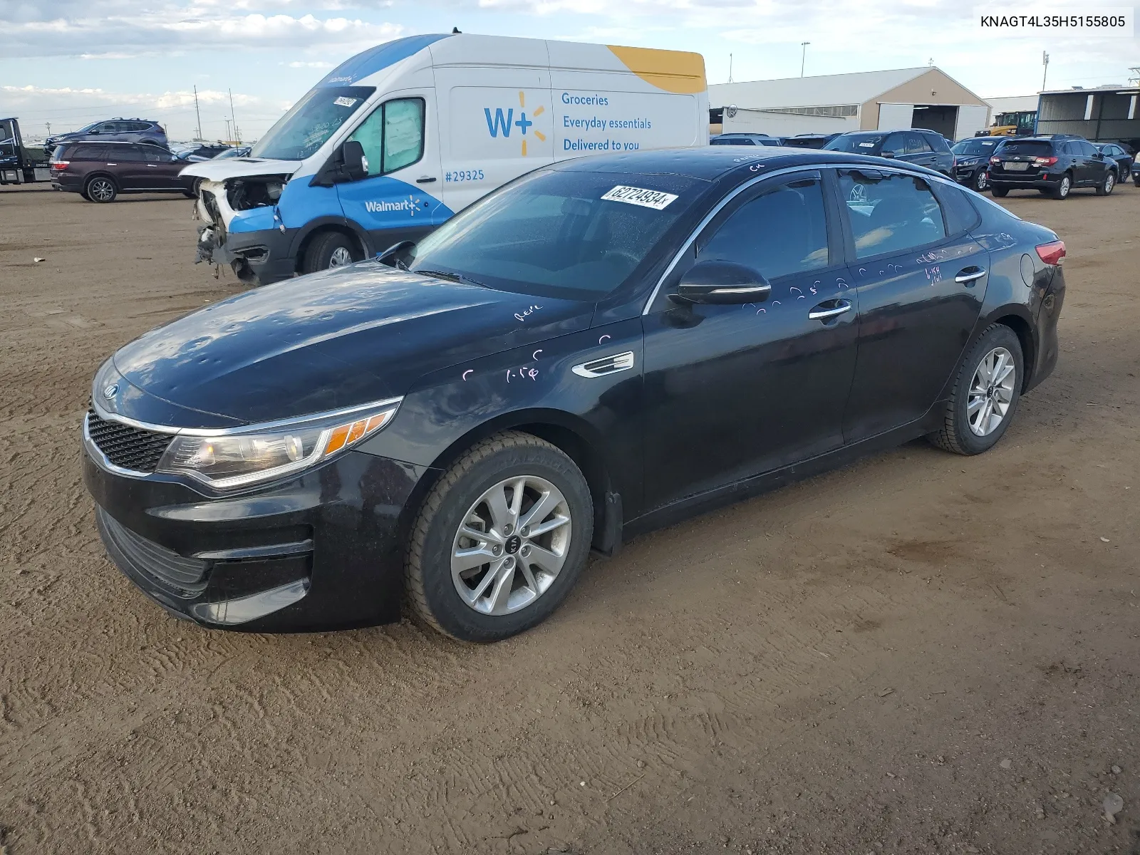 2017 Kia Optima Lx VIN: KNAGT4L35H5155805 Lot: 62724934