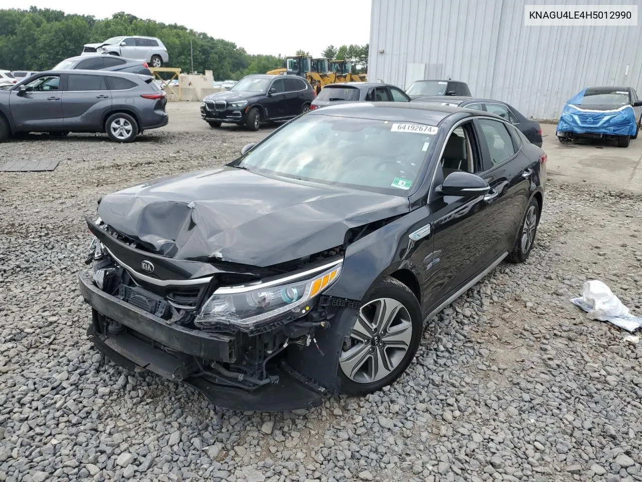 2017 Kia Optima Hybrid VIN: KNAGU4LE4H5012990 Lot: 64192674