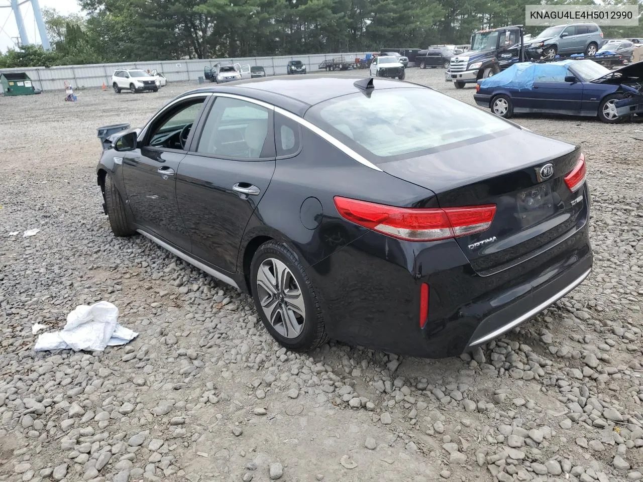 2017 Kia Optima Hybrid VIN: KNAGU4LE4H5012990 Lot: 64192674