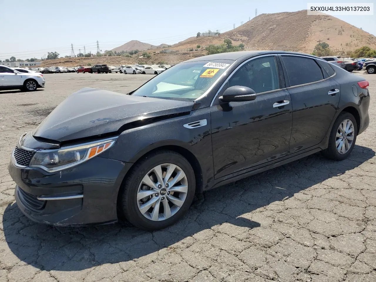 2017 Kia Optima Ex VIN: 5XXGU4L33HG137203 Lot: 66758994