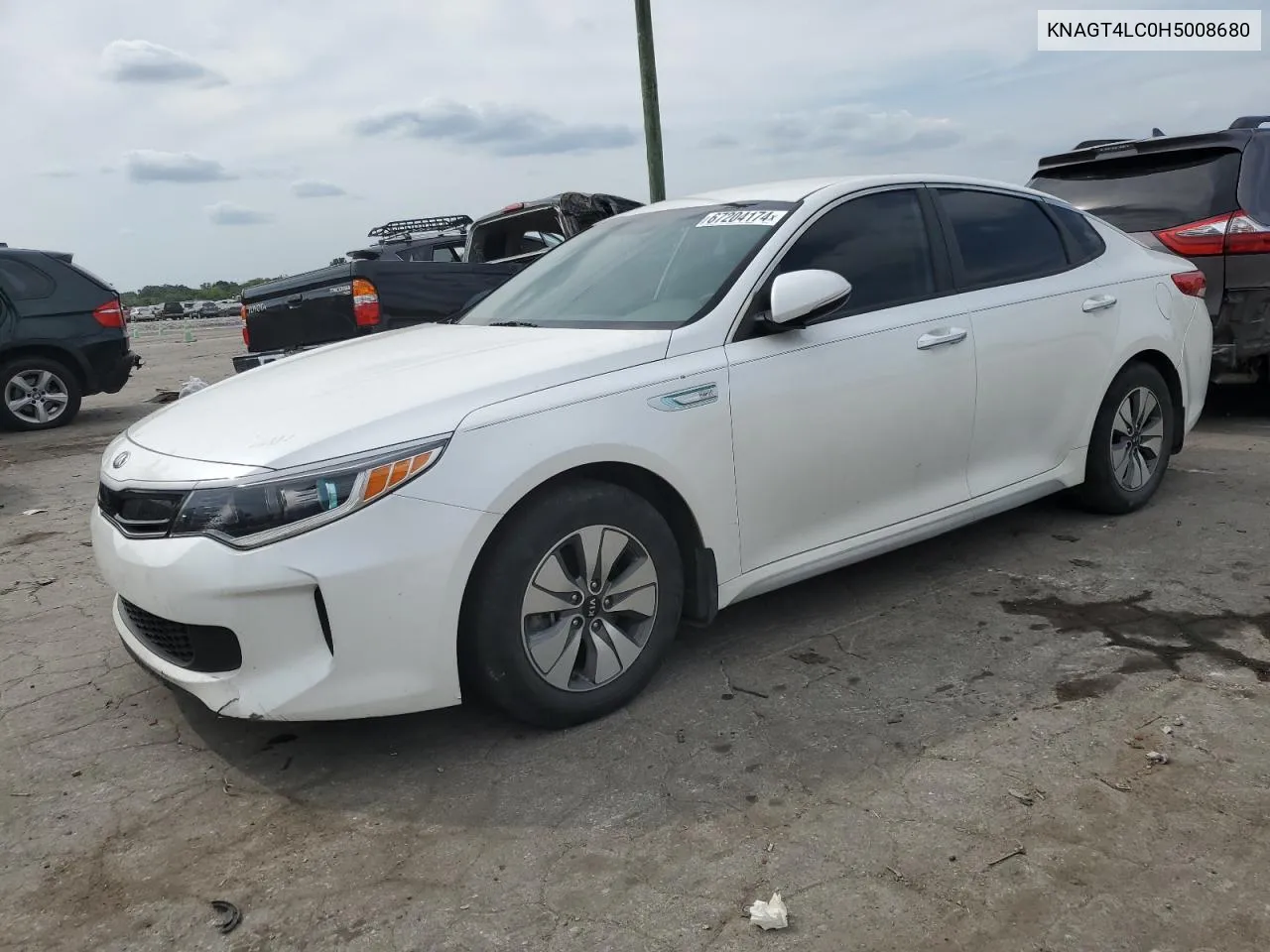 2017 Kia Optima Hybrid VIN: KNAGT4LC0H5008680 Lot: 67204174