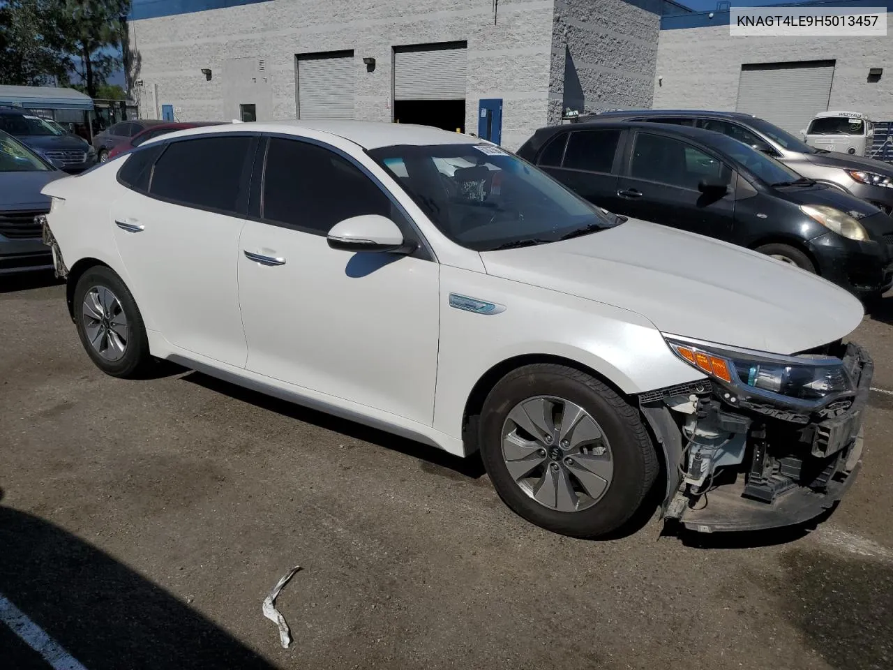 2017 Kia Optima Hybrid VIN: KNAGT4LE9H5013457 Lot: 67827594