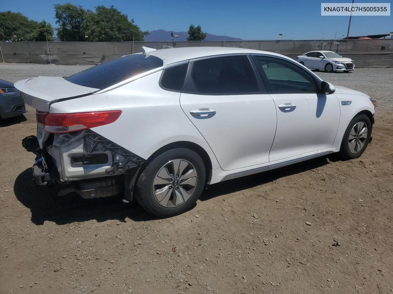 2017 Kia Optima Hybrid VIN: KNAGT4LC7H5005355 Lot: 68712034