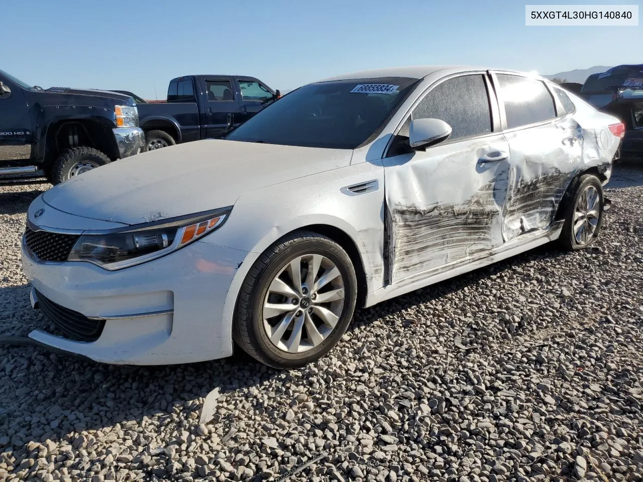 2017 Kia Optima Lx VIN: 5XXGT4L30HG140840 Lot: 68855834