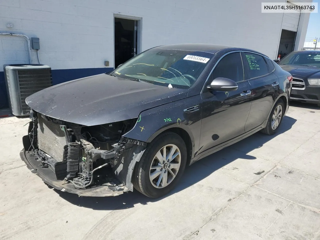 KNAGT4L35H5163743 2017 Kia Optima Lx