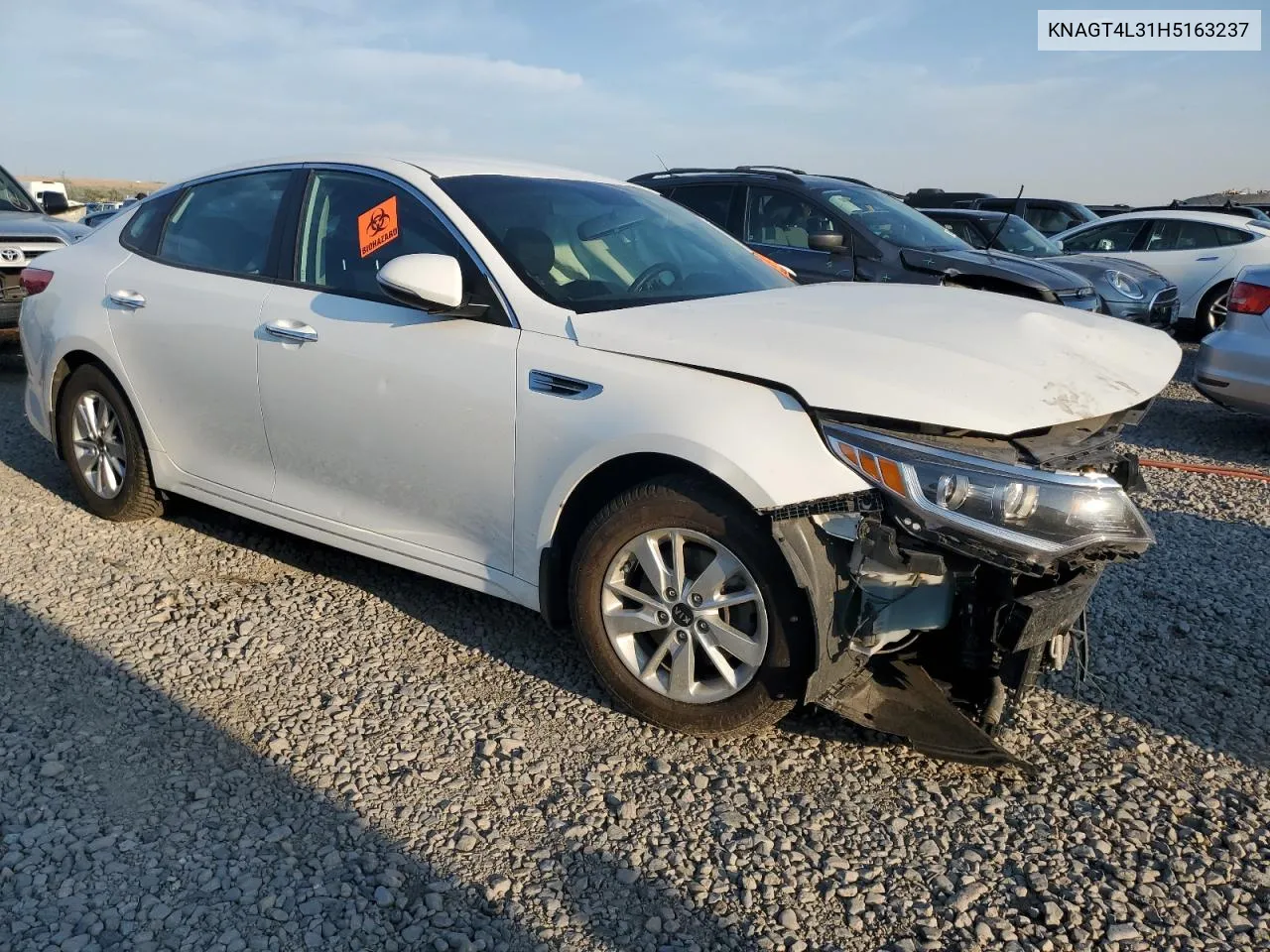 KNAGT4L31H5163237 2017 Kia Optima Lx