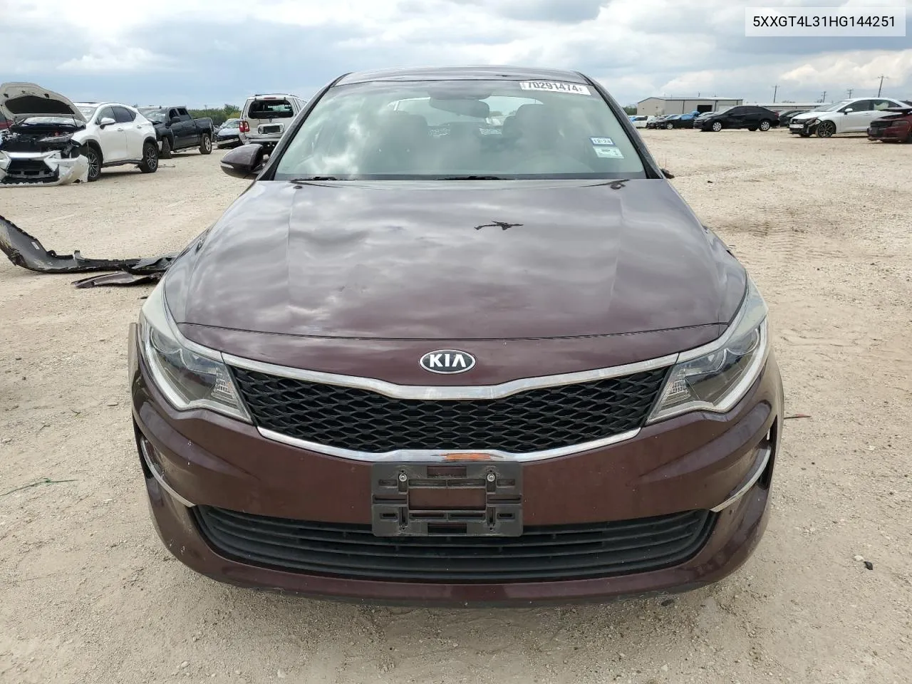 2017 Kia Optima Lx VIN: 5XXGT4L31HG144251 Lot: 70291474