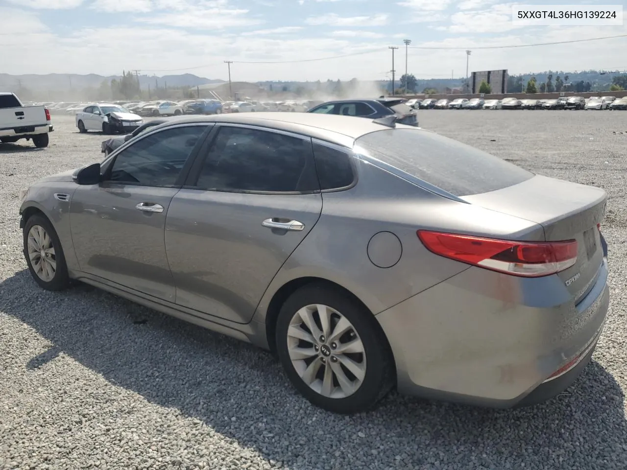 2017 Kia Optima Lx VIN: 5XXGT4L36HG139224 Lot: 70332914