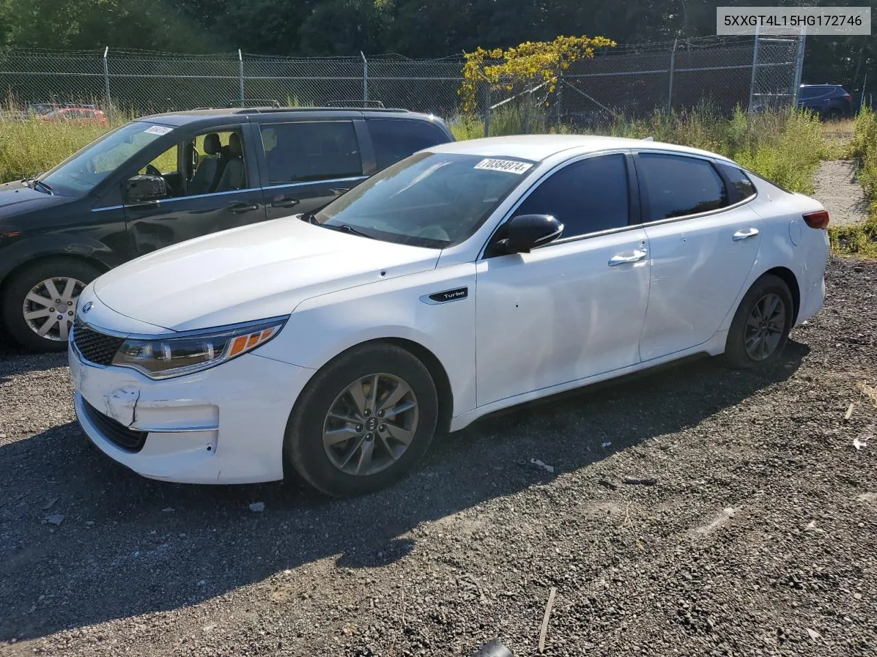 2017 Kia Optima Lx VIN: 5XXGT4L15HG172746 Lot: 70384874