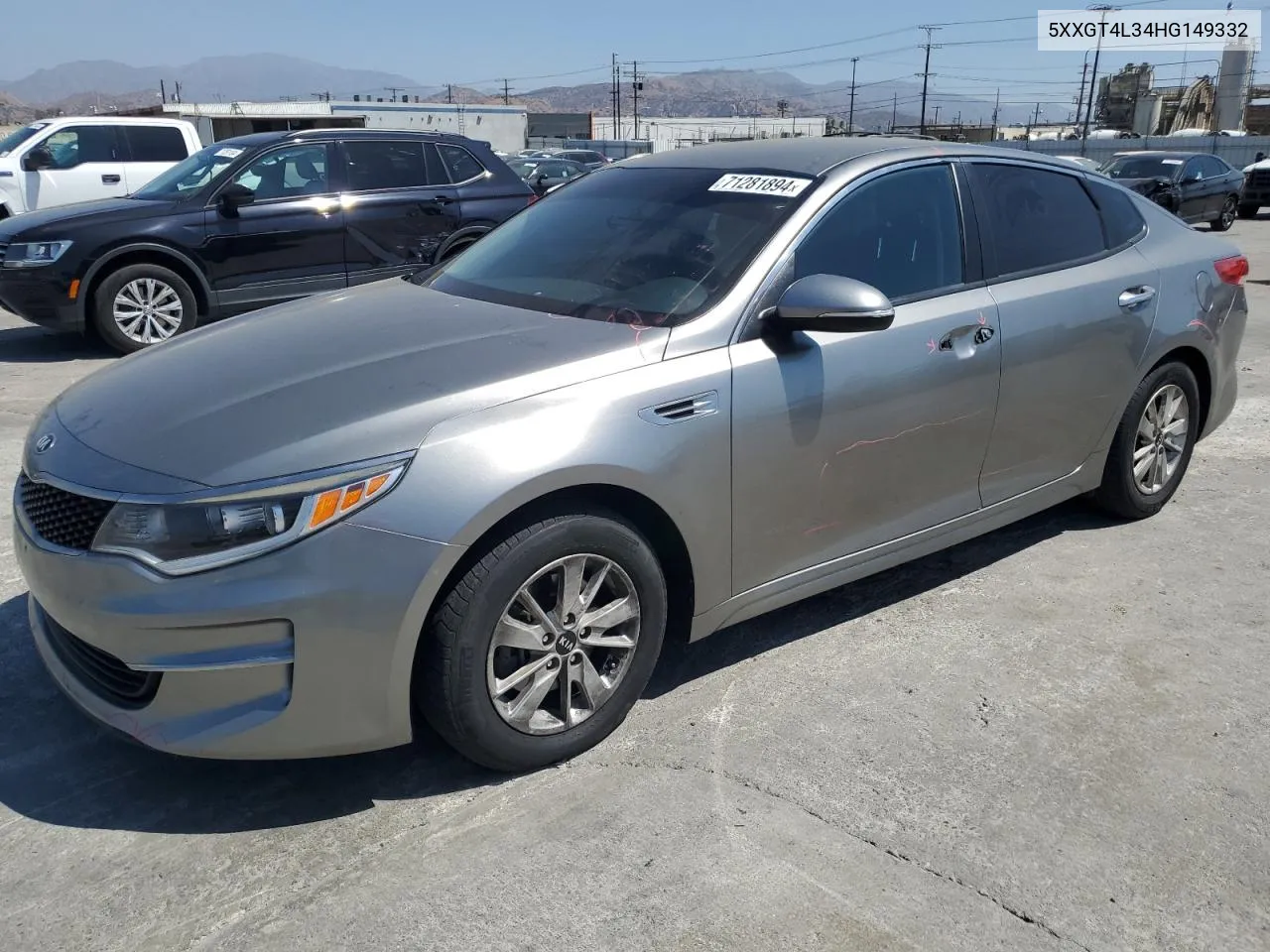 5XXGT4L34HG149332 2017 Kia Optima Lx