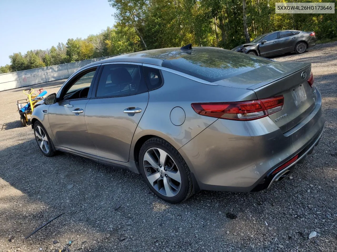 5XXGW4L26HG173646 2017 Kia Optima Sx