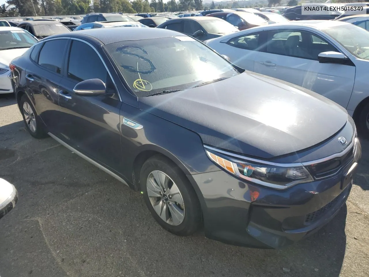 2017 Kia Optima Hybrid VIN: KNAGT4LEXH5016349 Lot: 71796574