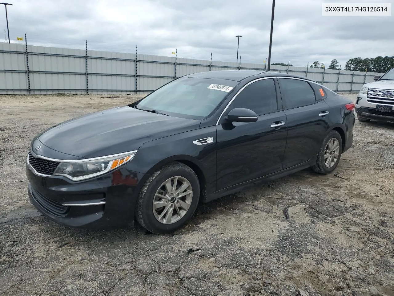 2017 Kia Optima Lx VIN: 5XXGT4L17HG126514 Lot: 72049074