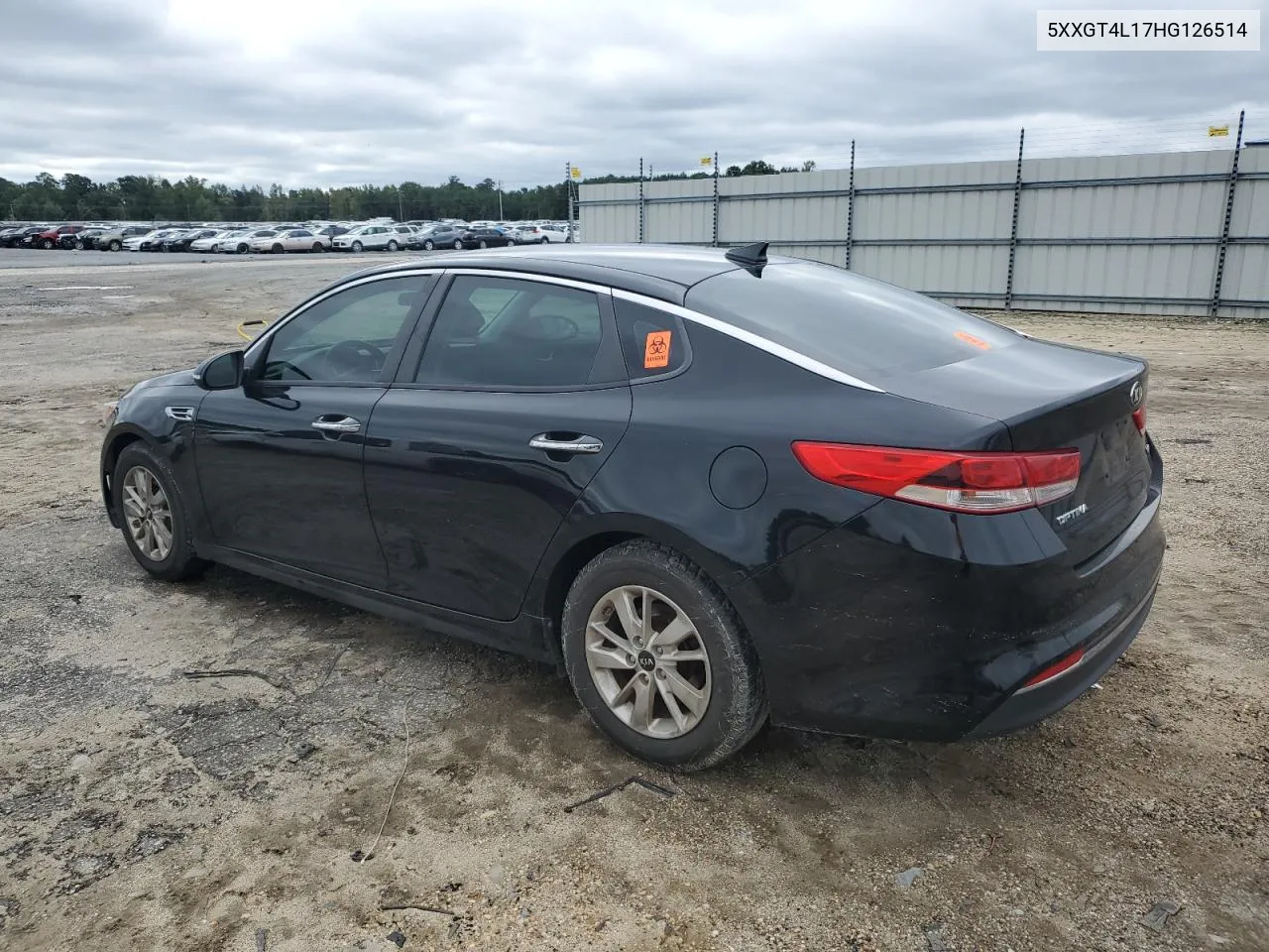 2017 Kia Optima Lx VIN: 5XXGT4L17HG126514 Lot: 72049074