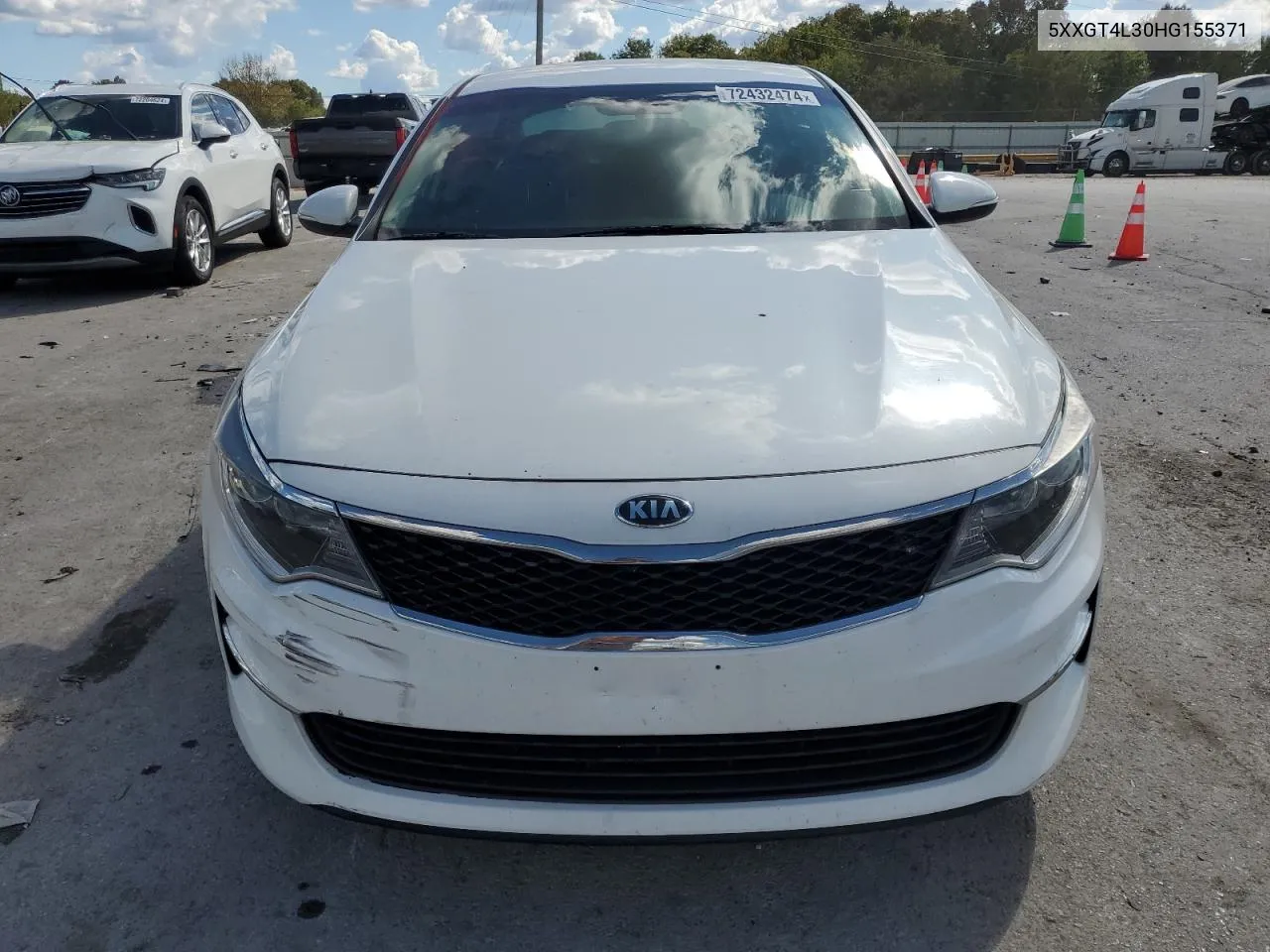 2017 Kia Optima Lx VIN: 5XXGT4L30HG155371 Lot: 72432474