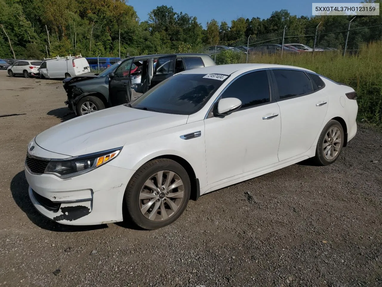 2017 Kia Optima Lx VIN: 5XXGT4L37HG123159 Lot: 72497404