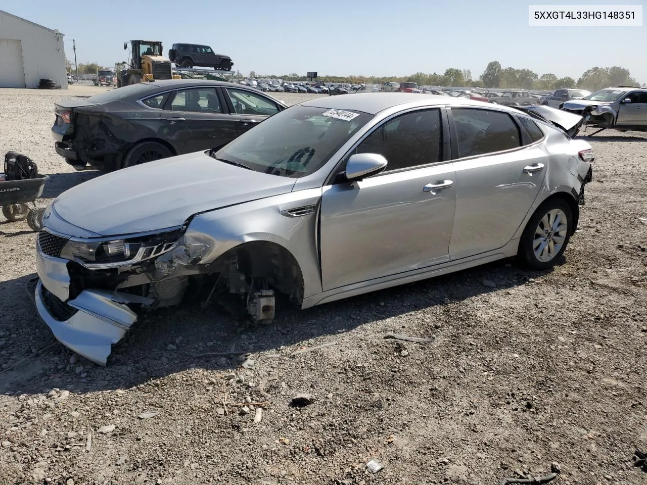 2017 Kia Optima Lx VIN: 5XXGT4L33HG148351 Lot: 72540144