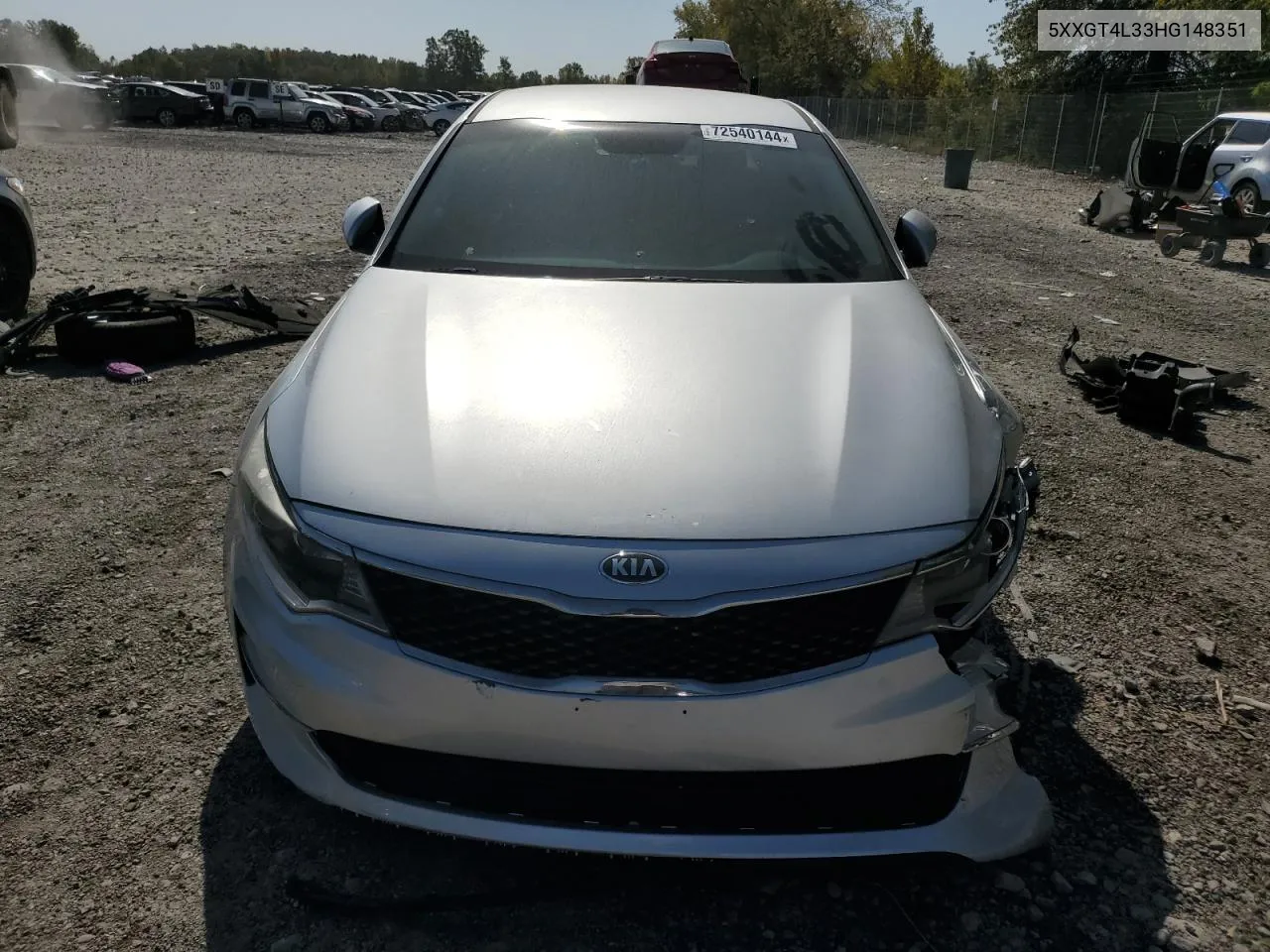 2017 Kia Optima Lx VIN: 5XXGT4L33HG148351 Lot: 72540144