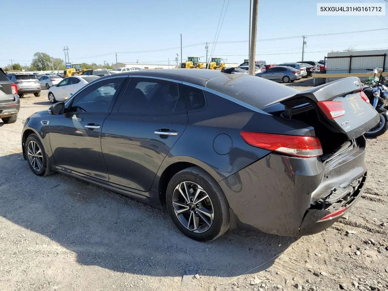 2017 Kia Optima Ex VIN: 5XXGU4L31HG161712 Lot: 72541834