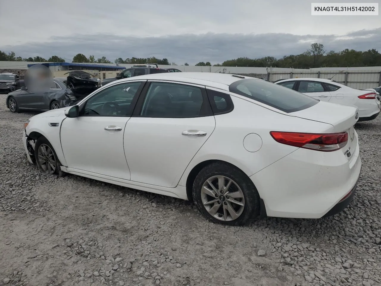 KNAGT4L31H5142002 2017 Kia Optima Lx