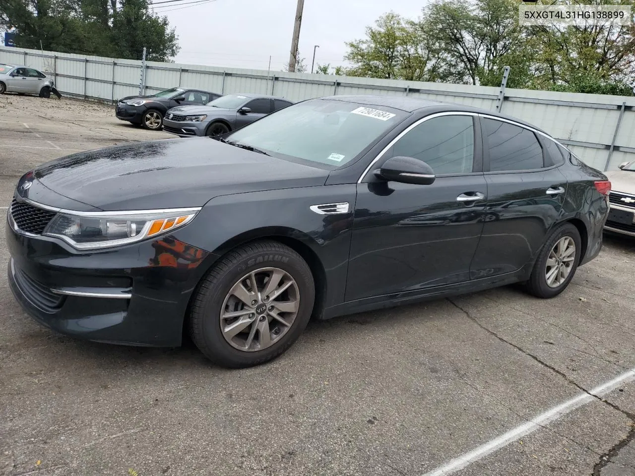 2017 Kia Optima Lx VIN: 5XXGT4L31HG138899 Lot: 72901684