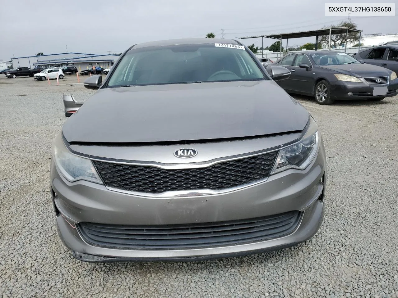 2017 Kia Optima Lx VIN: 5XXGT4L37HG138650 Lot: 73177464