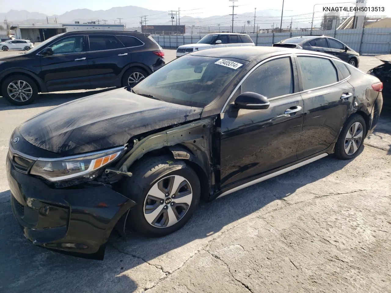 2017 Kia Optima Hybrid VIN: KNAGT4LE4H5013513 Lot: 73405314